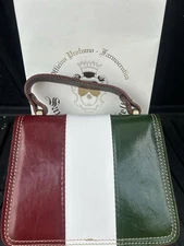 Santa Maria Novella Italian Tricolor Crossbody Bag Red White Green