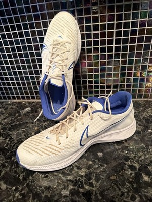 Nike Vapor Edge Pro TURF White Royal Blue Football Shoes CV6353-107 RARE VGUC