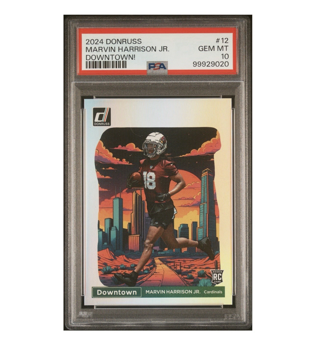 Marvin Harrison Jr. Panini Donruss Optic Downtown! #12 Base