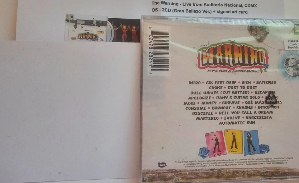 The Warning - Live from Auditorio Nacional - 2 CD + signed Card - neu - OVP - Bild 2 von 2