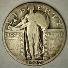 1927 D Standing Liberty Silver Quarter Very Good Circulated 25c Type Coin Denver