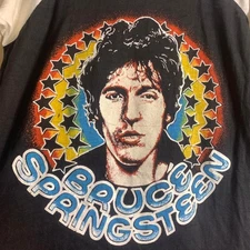 vintage 80s BRUCE SPRINGSTEEN The Boss Is Back double sided 3/4 sleeve tee shirt