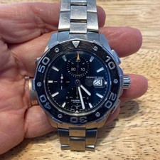 TAG HEUER Aquaracer Calibre 16 Automatic Chronograph Mens Watch Serviced 2