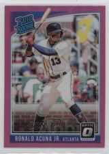 2018 Panini Donruss Optic Rated Rookie Pink Prizm Ronald Acuna Jr #63 b4d