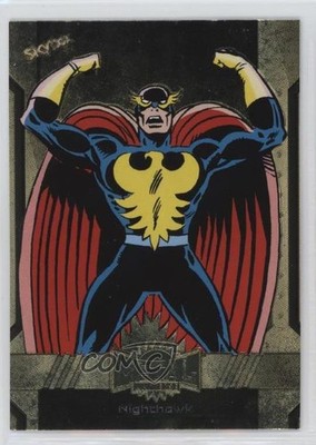 2024 Skybox Marvel Metal Universe Avengers High Series Gold Nighthawk #163 07mp