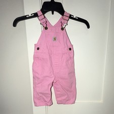 Carhartt Pink Cotton Canvas Overalls 6M Baby ...