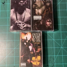 Wutang LL Cool J & Method Man Cassette Tape Lot Of 3