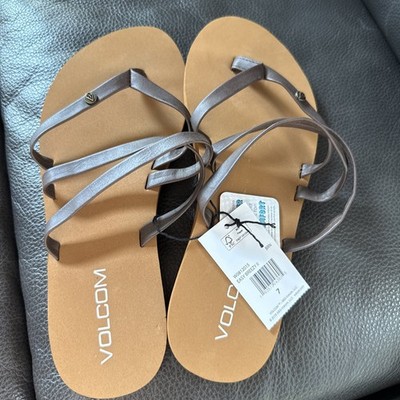 Volcom Easy Breezy II Sandal - Brown - SIZE 7 - New with Tag, Fast Shipping