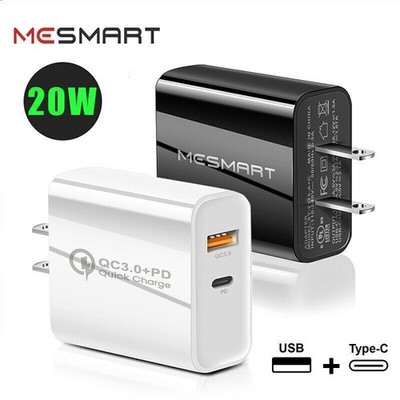20W Fast USB+Type C PD QC3.0 Wall Charger Power Adapter Fit Google Pixel 10 Pro