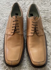 Men’s Kenneth Cole New York Vero Cuoio Beige Light Brown Dress Shoes Size 12 EUC