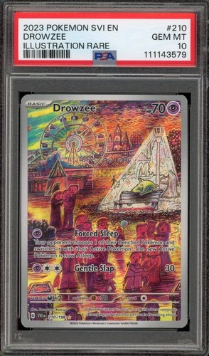 Pokemon Drowzee Scarlet & Violet Illustration Rare #210 PSA 10 Gem Mint