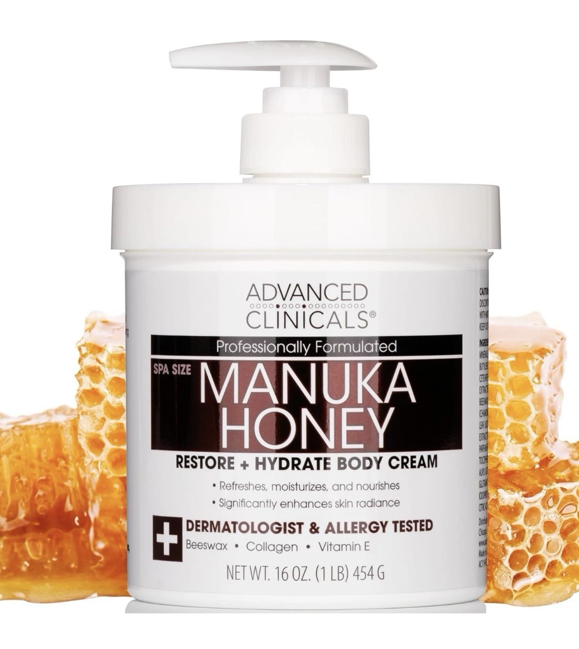 Manuka Honey, Restore + Hydrate Body Cream, 16 oz (454 g)