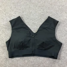 Tommie Copper Sports Bra Womens 2XL Shoulder Support Zip Front Activewear Gym