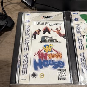 Sega Saturn Console w/ 2 Controllers Cables  Tested Working 1996 and game bundle