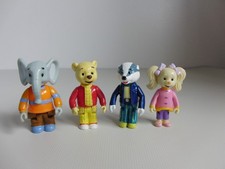 Rupert The Bear, Edward Elephant, Bill Badger, Ping Pong 2" figures, ER Express
