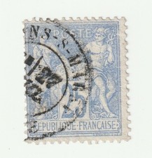 ♣ Timbre France Classique Sage N° 68 OBL  25c Outremer type 1 n sous b Bien