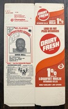 Greg Bell Bills 1986 Dairy Fresh NFL Players Milk Carton Red #11 Notre Dame