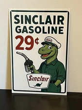 Sinclair Dino Gasoline Vintage Style Metal Sign Advertising