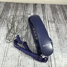 Vintage Sony IT-B3 Teal Slim Design Single Line Corded Phone Rare Color