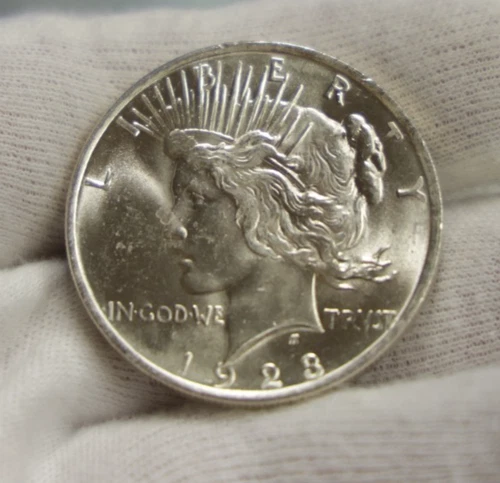 1923 US Peace Silver Dollar $1 Nice Unc