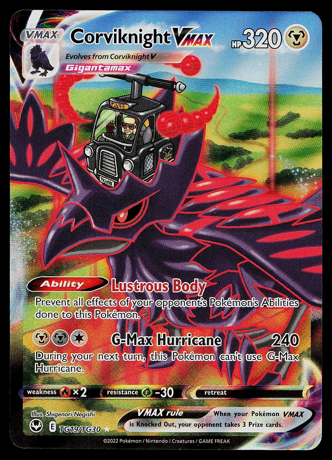 Pokemon Card - Corviknight VMAX Silver Tempest TG19/TG30 Ultra Rare