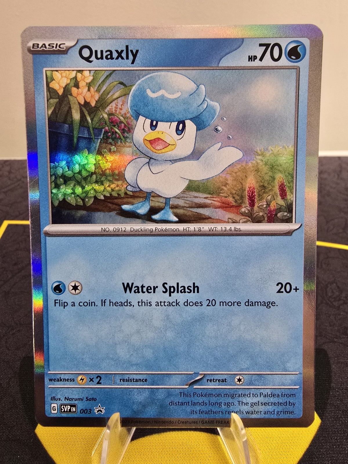 Pokémon TCG Quaxly SVP EN 003 Scarlet & Violet: Black Star Promo Holo NM #003