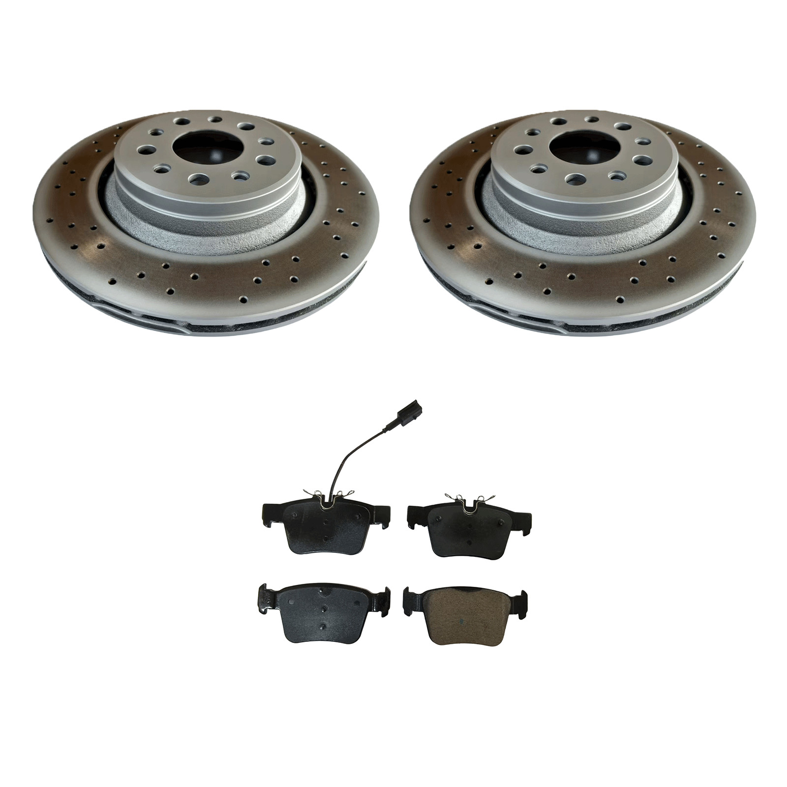 For Maserati Levante S Trofeo 2017-2022 rear brake pads and rotor 
