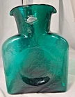 Vintage Blenko Glass 384 Double Spouted Water Jug - Teal Green