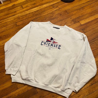 Vintage Chiemsee Germany spellout graphic Crewneck sweatshirt size men s XXL