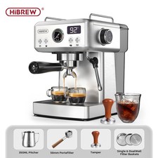 HiBREW H10A Kaffeemaschine 58 mm Siebträger Kalt-/Heiß-Funktion Metallgehäuse