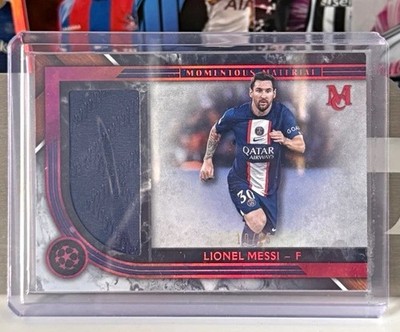 Topps 2022/23 UCL Museum Lionel Messi Momentous Material Jumbo Relic MMJR-LM
