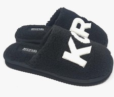 Michael Kors Womens Janis Slipper,Black, NIB