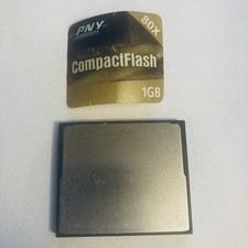 PNY 1GB CompactFlash Optima Compact Flash CF Memory Card THNCF1G/RITEK Tested