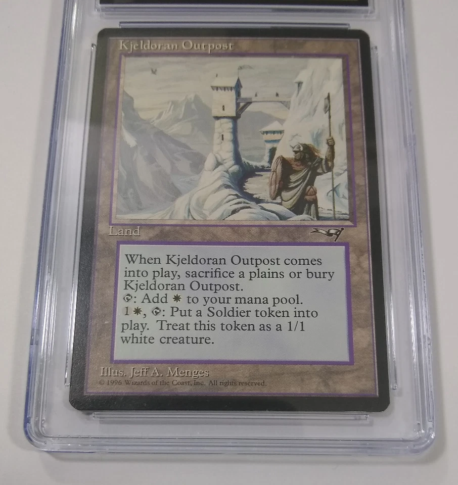 MTG Kjeldoran Outpost Alliances Rare CGC 9 Mint NM Vintage Reserved List - Image 3 of 4