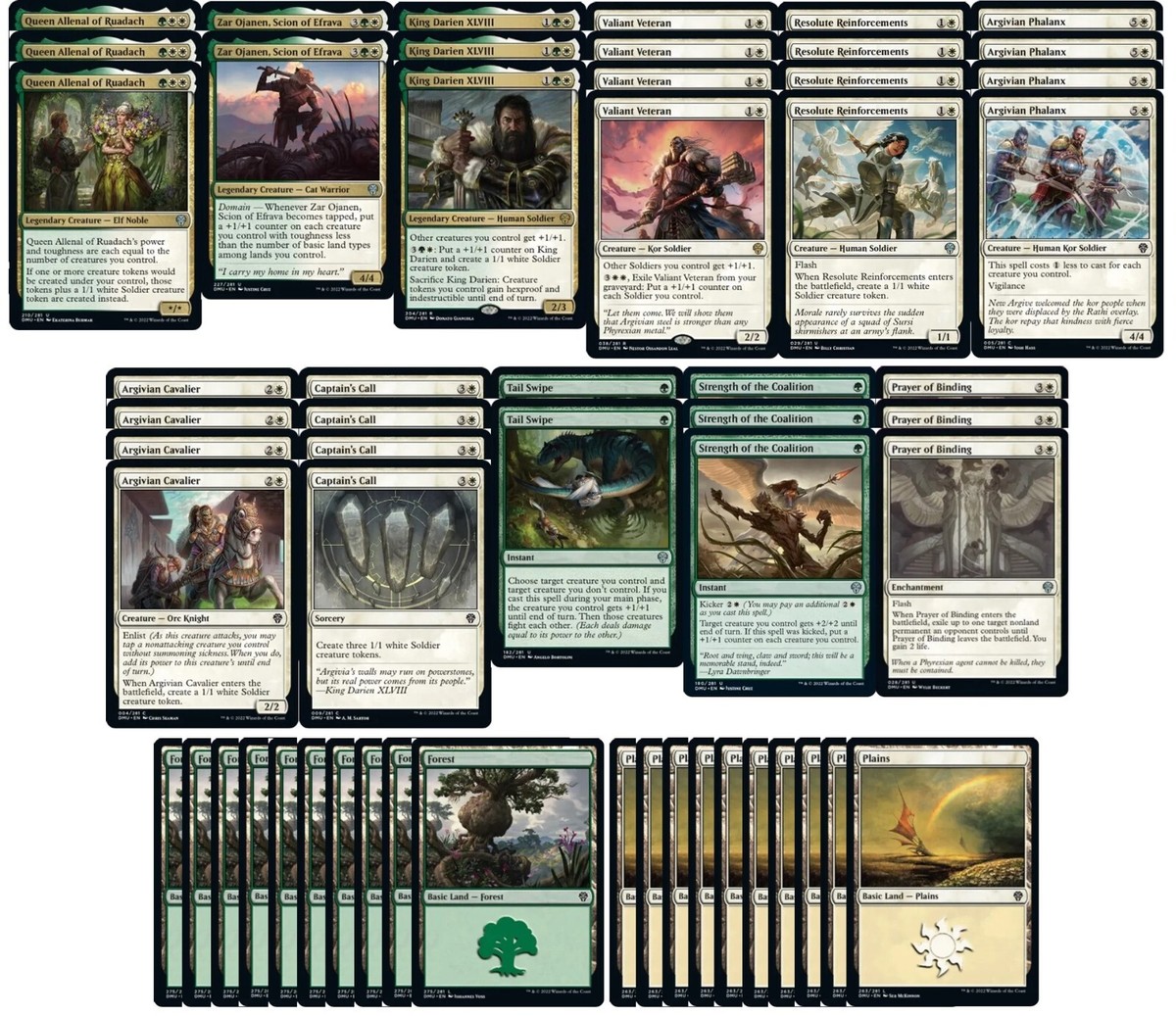 Green White Creature Deck - Selesnya Go Wide Soldier - Powerful - 60 Card  MTG!!!
