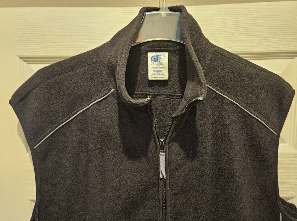 Chaleco Suéter Deportivo de Vellón George Foreman Cremallera Completa para Hombres Talla XLT Negro - Usado/Bueno Foto 3 de 4