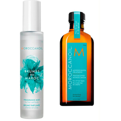 Moroccanoil Treatment Haaröl 100 ml inkl. Pumpe +100ml Brumes Du Maroc Duftnebel