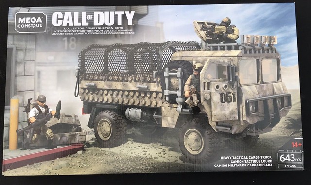 MEGA Construx Lnk2 Call of Duty Desert Heavy Tactical Cargo Truck and Soldiers for sale online