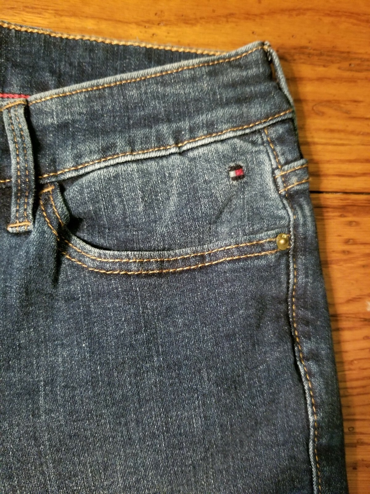 Womens Tommy Hilfiger Mid Rise SKINNY Jeans Bright Blue Wash Size  