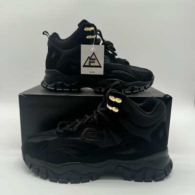 FILA Ray Tracer TR 2 Mid Black Chunky Sneaker 3RM01505 Size 7