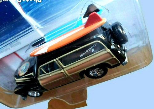 2003 Johnny Lightning 1950 MERCURY WOODY Black Surf Rods 1:64 W/Card Chrome 5SP - Picture 5 of 12