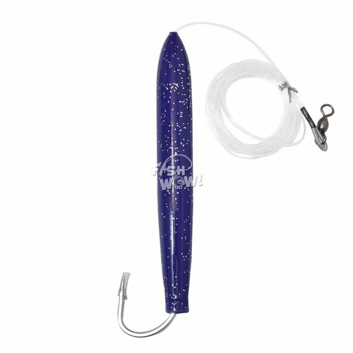 Fisch WOW! 10 Stck. 6 Zoll Angeln Manipulierte Zedernstecker Thunfisch Mahi Marlin Holzköder Lila - Bild 4 von 5