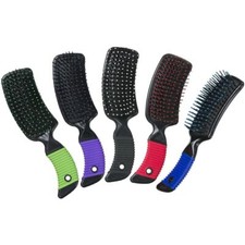 New 8 1/2" long Tough-1 HORSE MANE TAIL BRUSH w/ Flexible bristles 5 COLORS