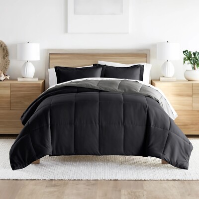 3 Piece Down Alternative All Season Reversible Comforter Set Full/Queen Size