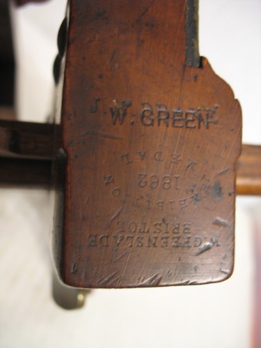 ANTIGUO PLANO DE MADERA W. GREEN SLADE BRISTOL 1862 - Imagen 10 de 12