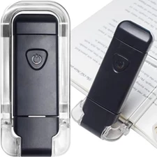 Book Reading Light, Portable USB Rechargeable LED Clip on Book Lights for Readin