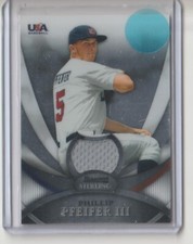 PHILLIP PFEIFER III 2010 BOWMAN STERLING JERSEY #USAR-13