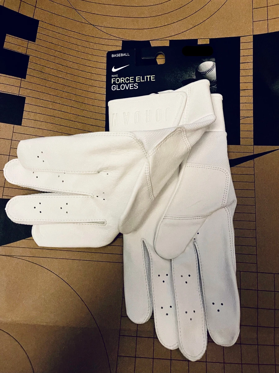 NEW Nike Air Jordan Force Elite Batting Gloves Men White Mookie Betts -  SIZE 3XL