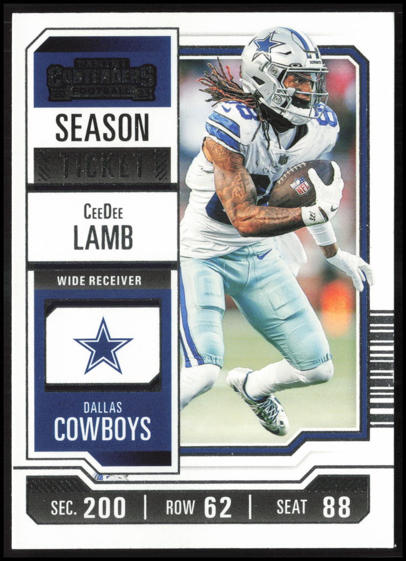 2023 Panini Contenders #27 CeeDee Lamb Season Ticket Retail Football Card