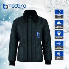 Tecbro Chill Bloc -50°F Freezer Jacket Extreme Cold Weather with Soft Fur Collar